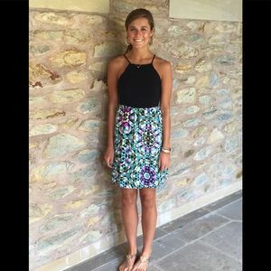 Alice & Trixie Silk Dress with Cotton Top - S